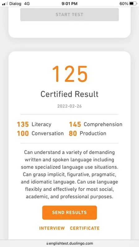 Cheat in Duolingo English Test — certified score 125