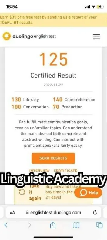 Cheat in Duolingo English Test — certified score 125