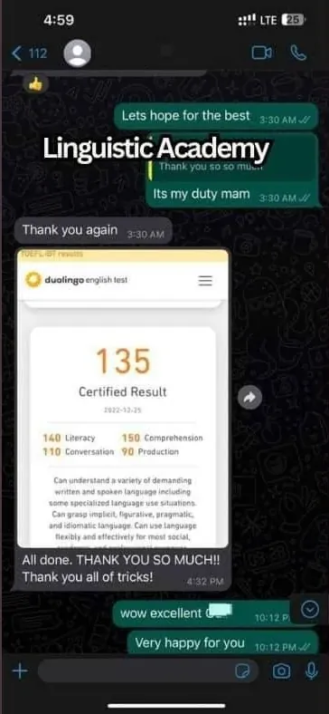 Cheat in Duolingo English Test — certified score 135