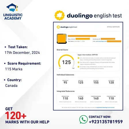 Cheat in Duolingo English Test — certified score 125