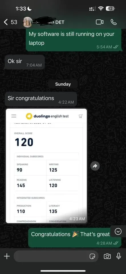 Cheat in Duolingo English Test — certified score 120