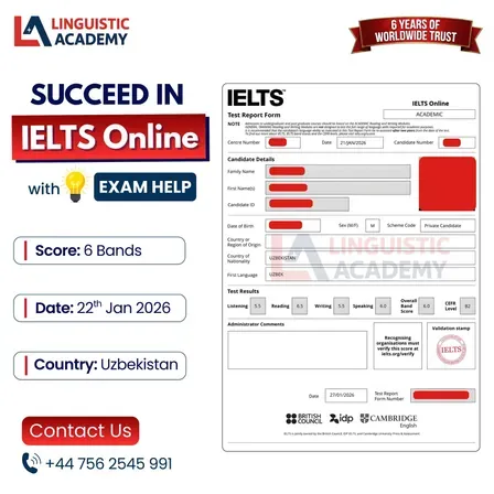 Cheat in IELTS Online — overall band 6.0